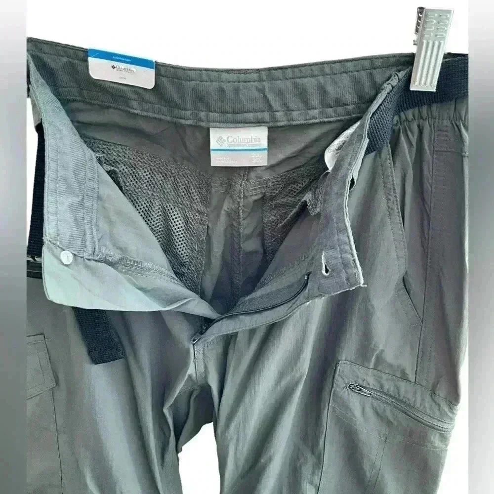 Columbia Convertible Pants Men's 30 x 30 Green Omni Shade Sun Protection Hiking
